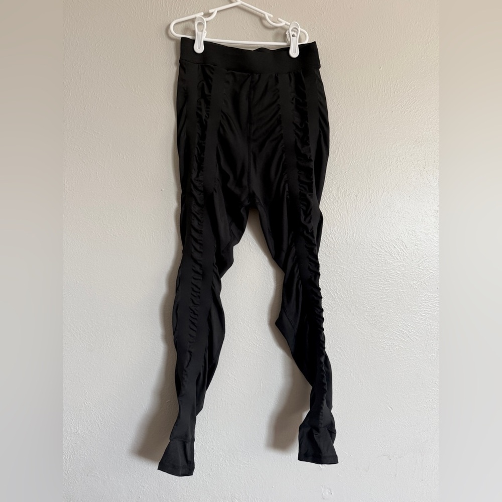 Black Women's Ruched Leggings